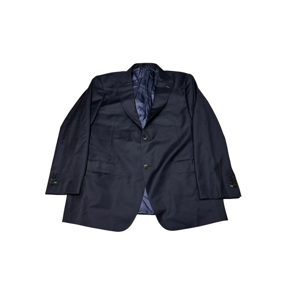 Suitsupply Navy Blue Vitale Barberis Canonico Super 110s Wool Blazer Mens US 48R